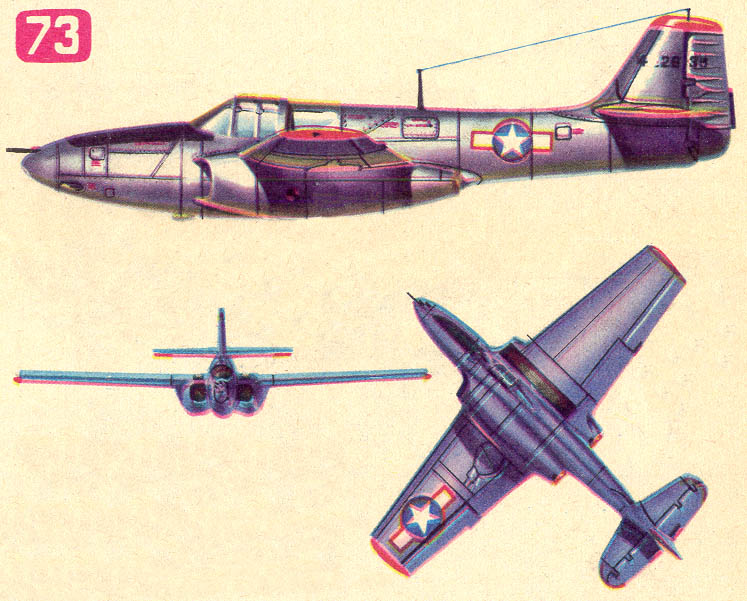 73. Самолет Белл Р-59А «Эркомет» (США, 1942)