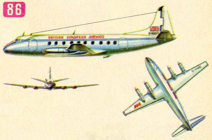 Пассажирский самолет Виккерс Армстронг 630 «Вайкаунт» (Англия, 1948)